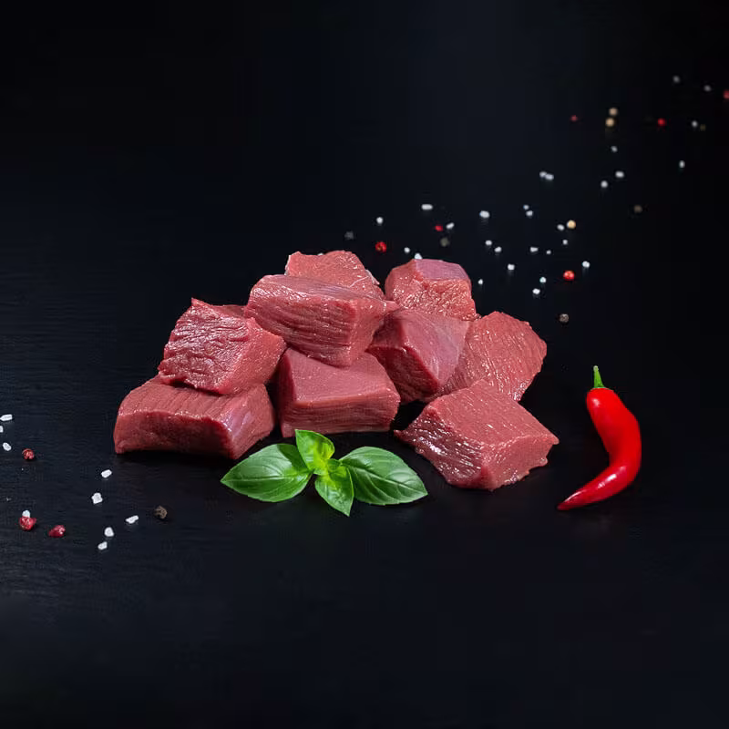 Hirschgulasch